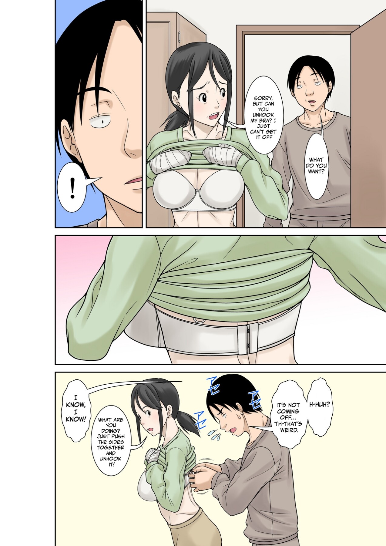 Hentai Manga Comic-Since my mom broke both her hands, it's my duty to take care of her. Episode 1-Read-8